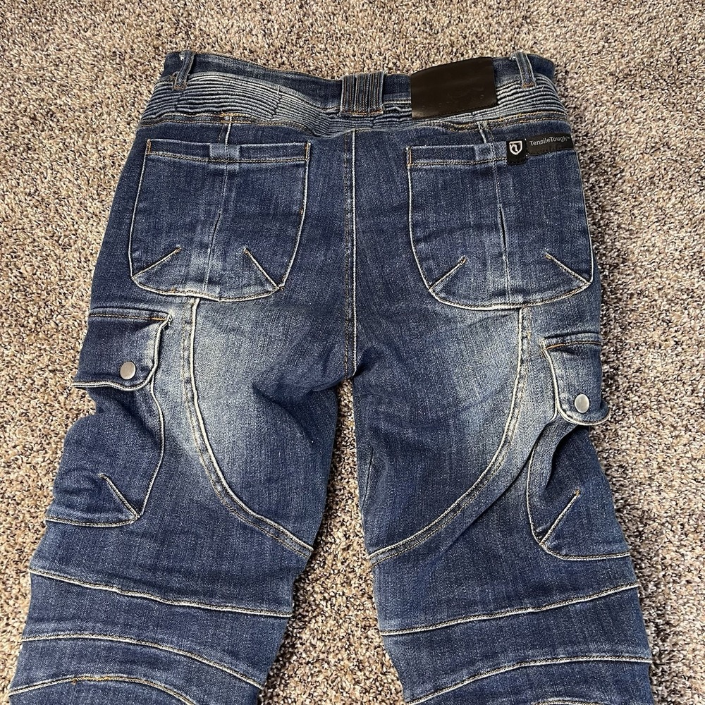 NBT Clothing Jeans Men Sz 30x31 H/K Type B Motorcycle Blue Biker Pants WITH PADS - Picture 15 of 16